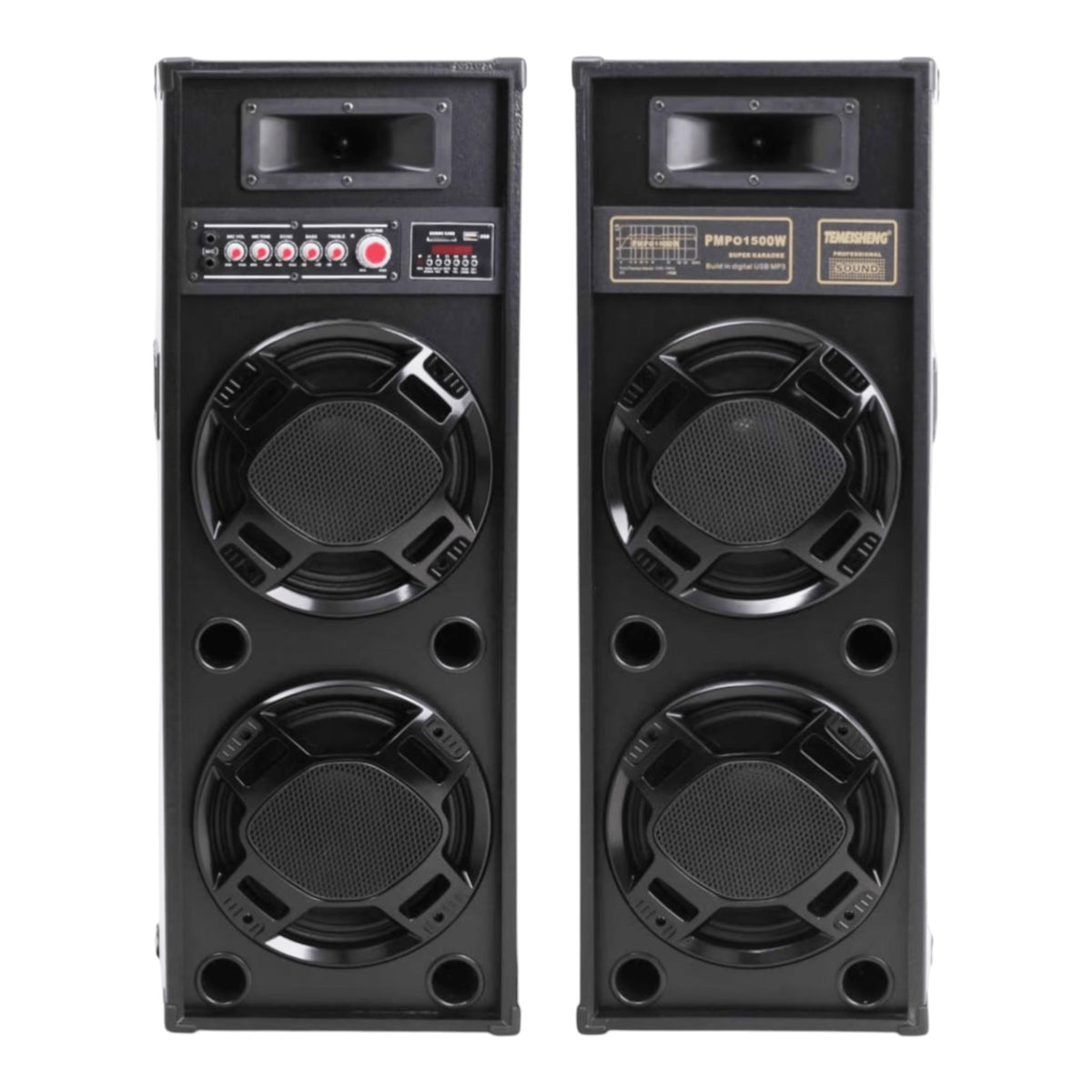 Set Boxe Active 2308 600W, Karaoke, Bluetooth, USB, Radio FM, MP3, Ecran LCD, Microfon, Telecomanda