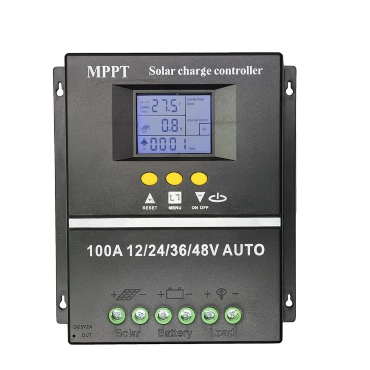 Controler solar MPPT 100A, 12V/24V/36V/48V, display LCD, 7 moduri de functionare