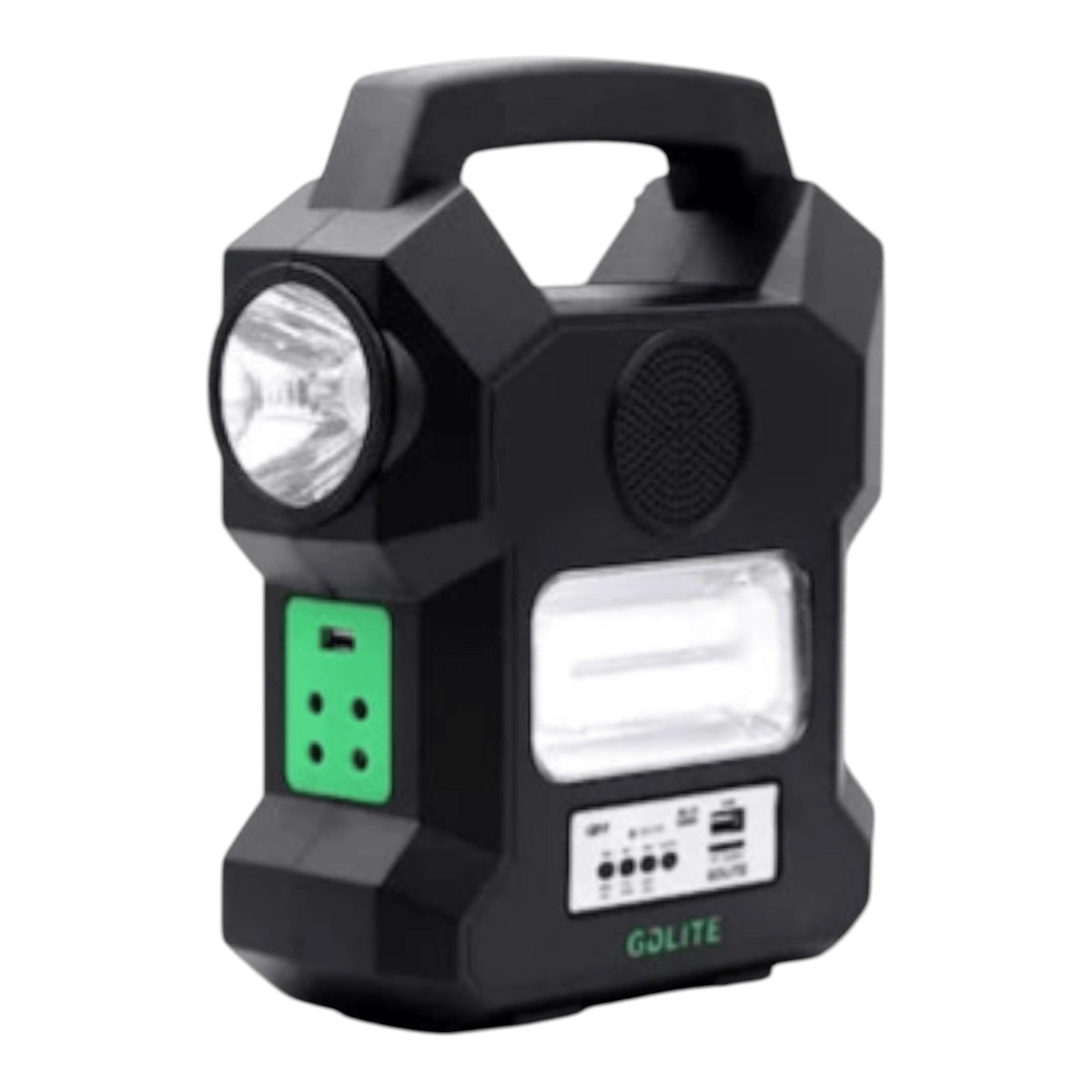 Kit Solar Portabil GDLITE GD-1000A, Panou Solar, USB, Bluetooth, Radio FM, MP3, Lanterna LED, 4 Becuri Incluse, Alimentare 220V